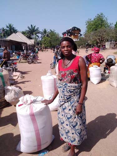 Beatrice Ogbeche, a rice trader in Yala community, Cross River State.