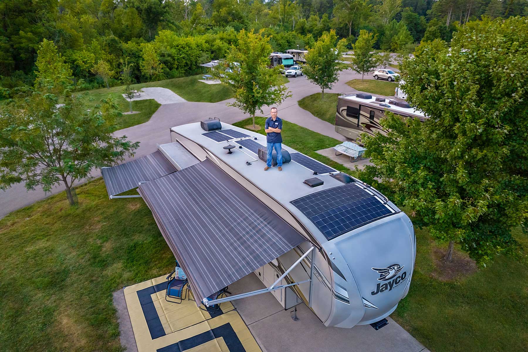 Mike Roeth with solar