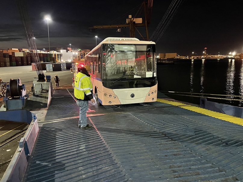 EV buses arrive in Bermuda