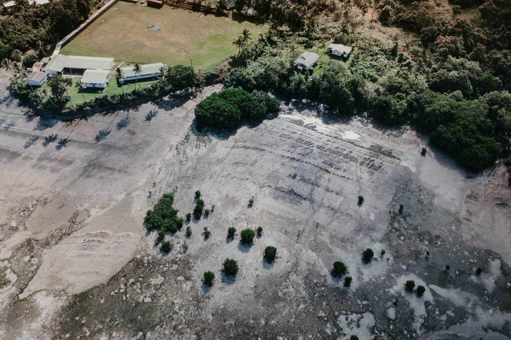 soil erosion in the coast of Navakavu, Fiji