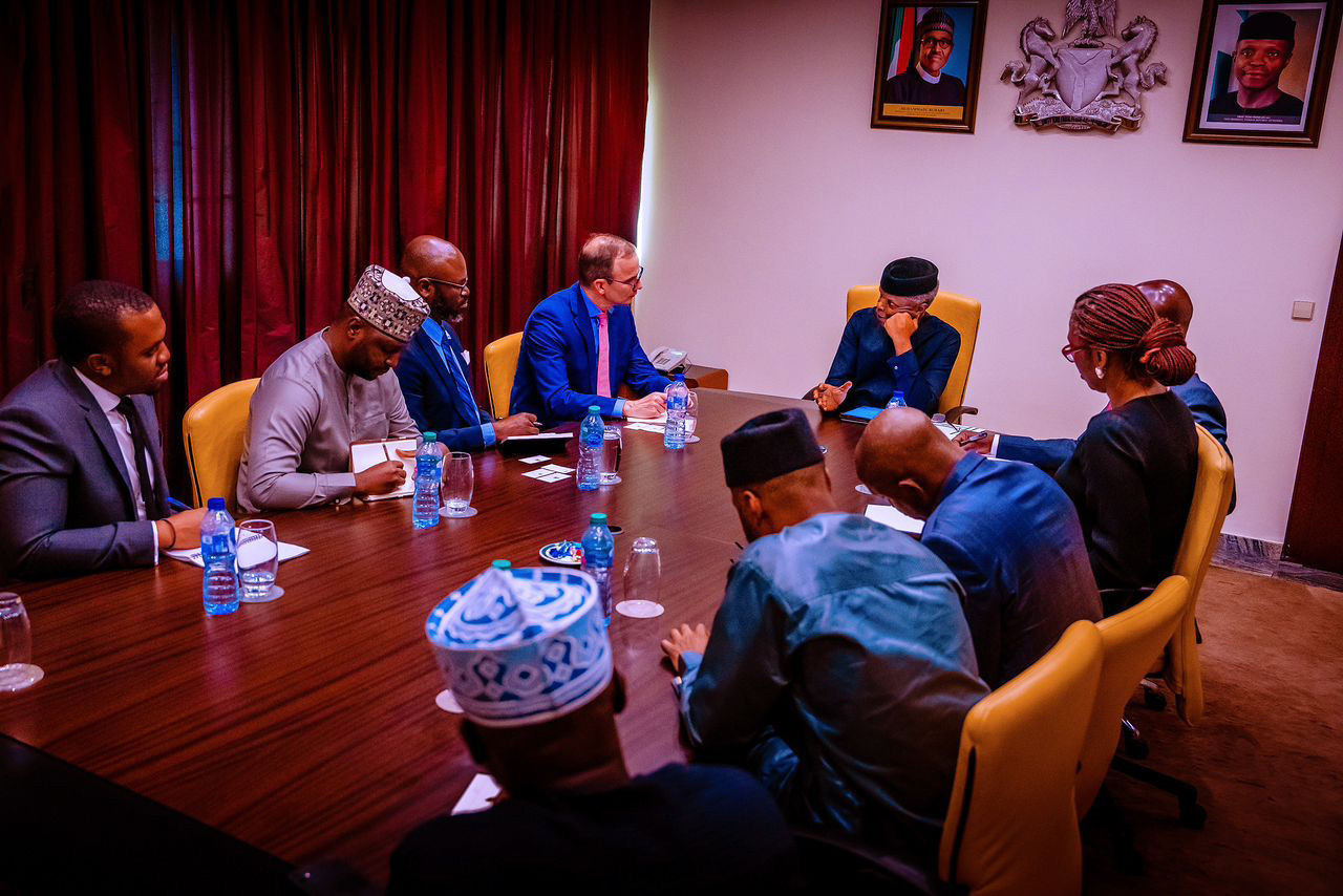 RMI delegation with H.E Vice President Yemi Osinbajo and the Energy Transition Office