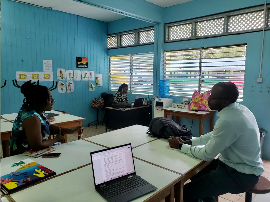 RMI meeting with president of national youth council in St Lucia