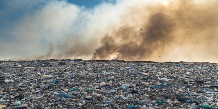 landfill methane waste cloud