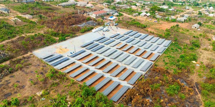 Nigeria minigrid aerial view