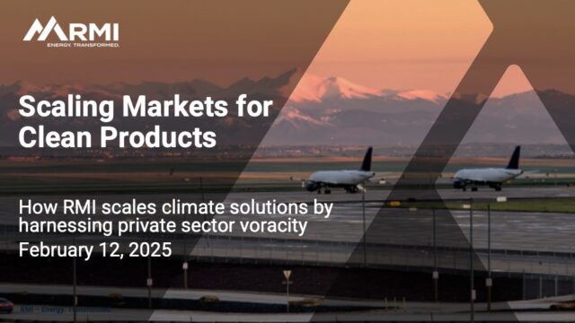 Scaling Markets for Clean Products