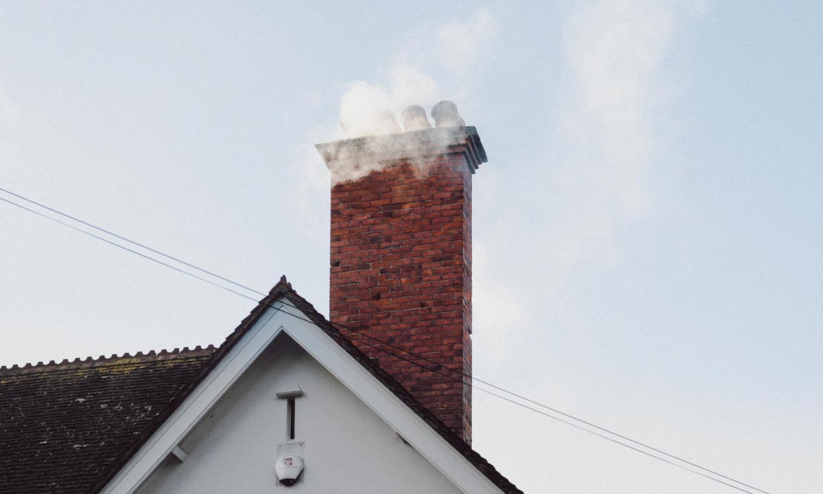 smoke from chimney