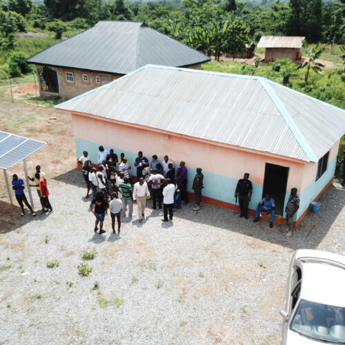 aerial of Benin solar project