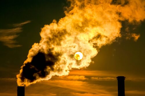 methane smoke stack plume