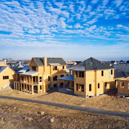 new houses under construction