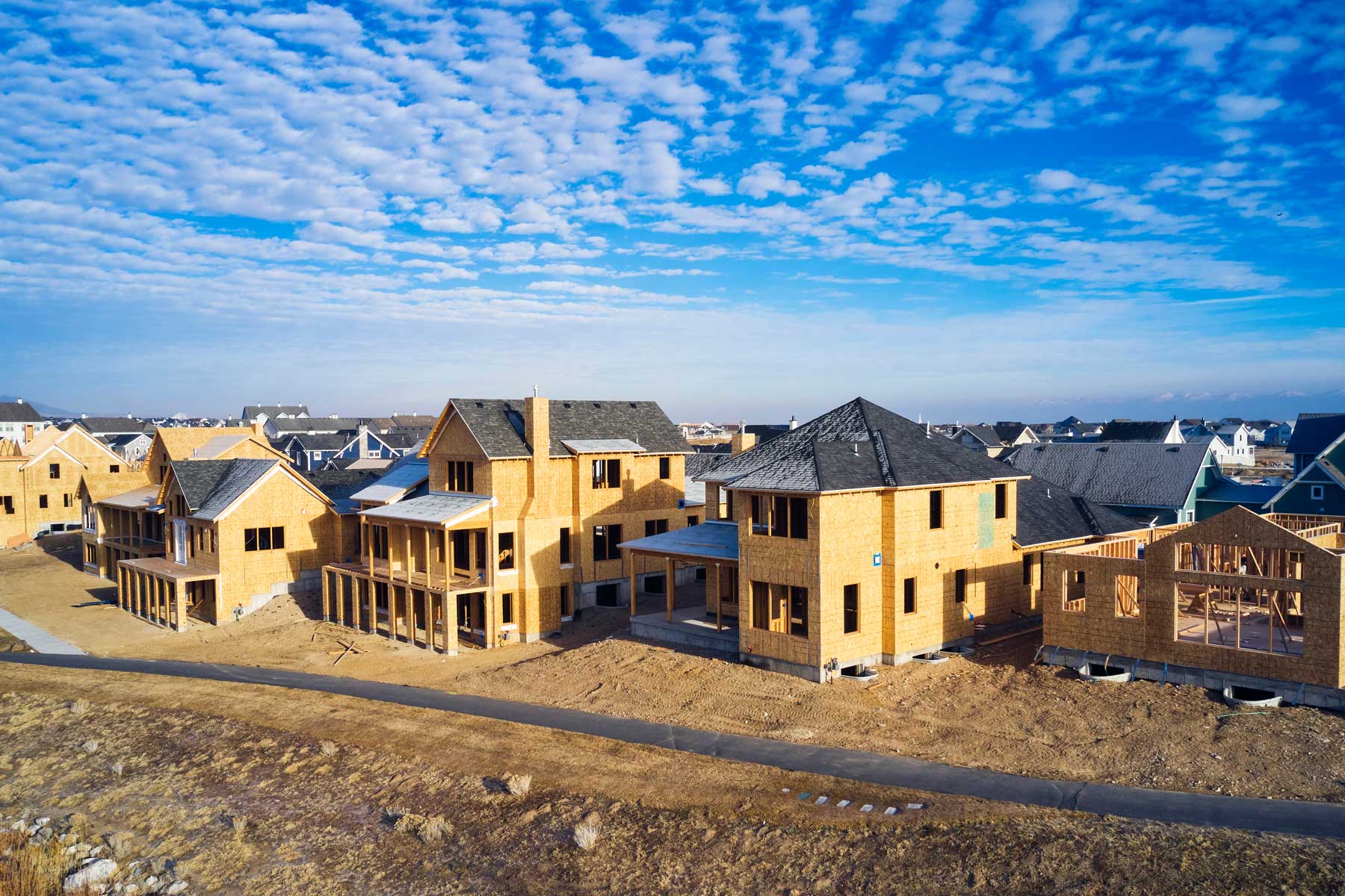 New Houses Under Construction Istock 1365422206 