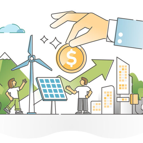 renewable energy investment cartoon