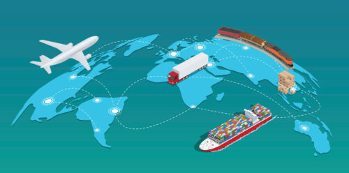 global supply chain graphic