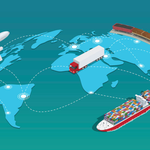 global supply chain graphic
