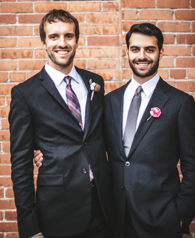 RMI Managing Director Mark Dyson (left) and Eric Bloom at Dyson’s wedding in 2013