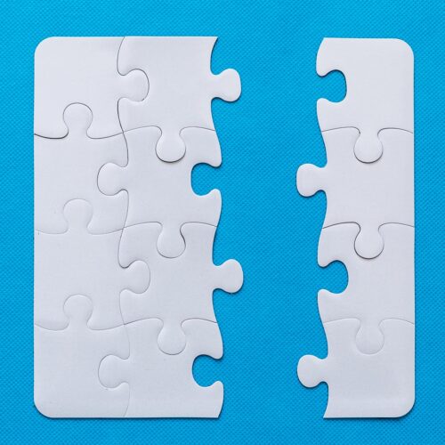 unsolved puzzle pieces