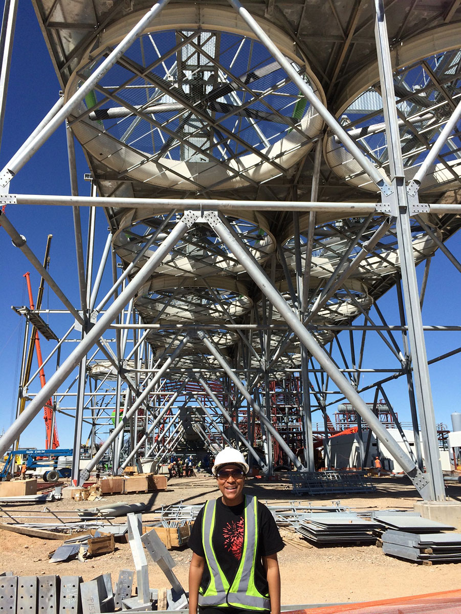Ije at a 100 MW concentrated solar plant in South Africa.