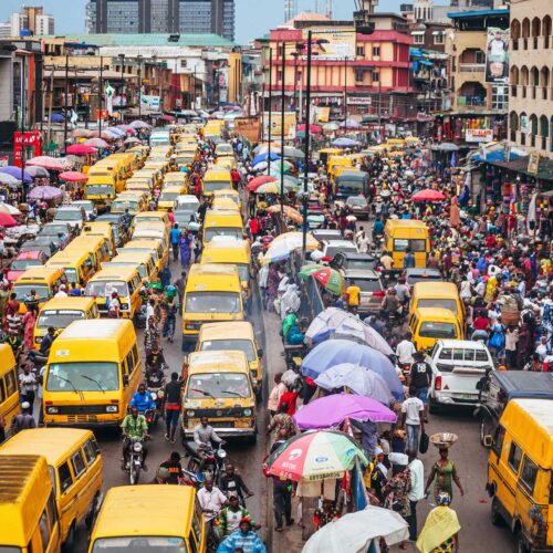 Lagos Nigeria busy streets