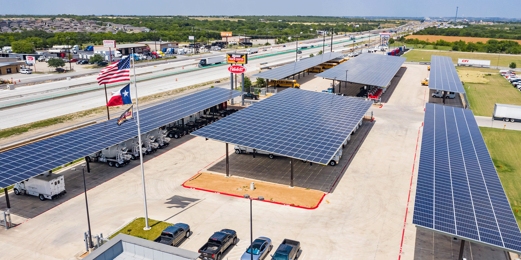 parking lot solar installation ©Big Sun Solar