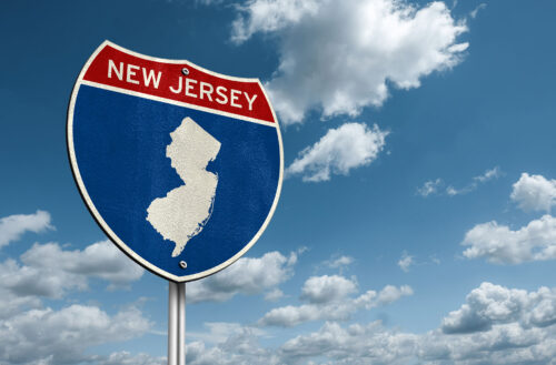 New Jersey interstate sign