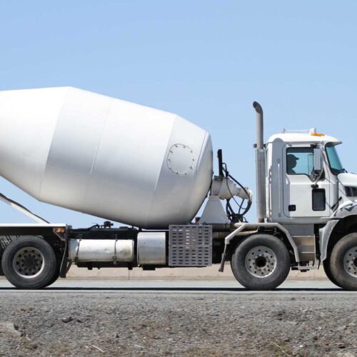 concrete mixing truck