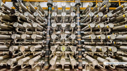 wall of pipework