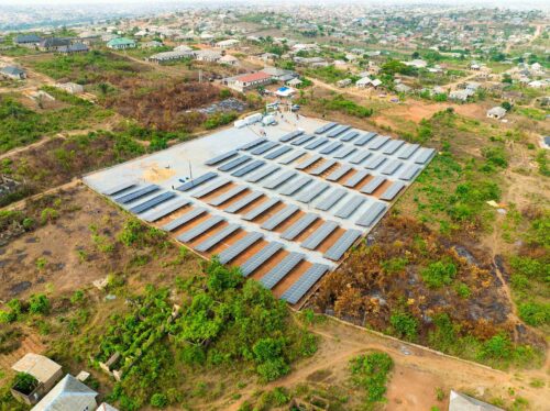 aerial view of Nigeria minigrid