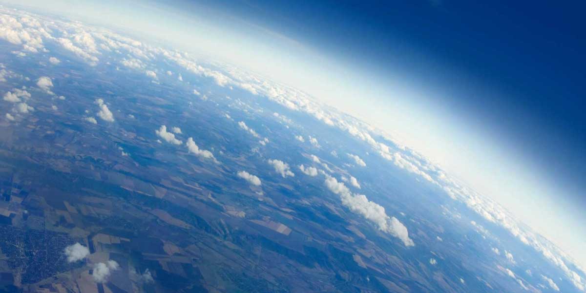 view of Earth from space